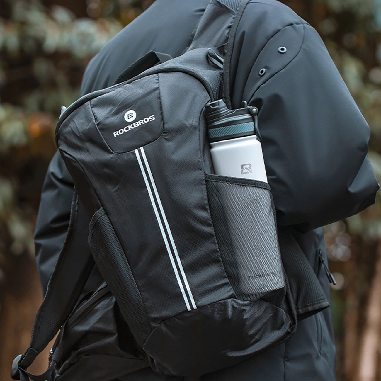 Rockbros 35210029005 Thermo Bottle for Bike Drinks 550 ml - White_15