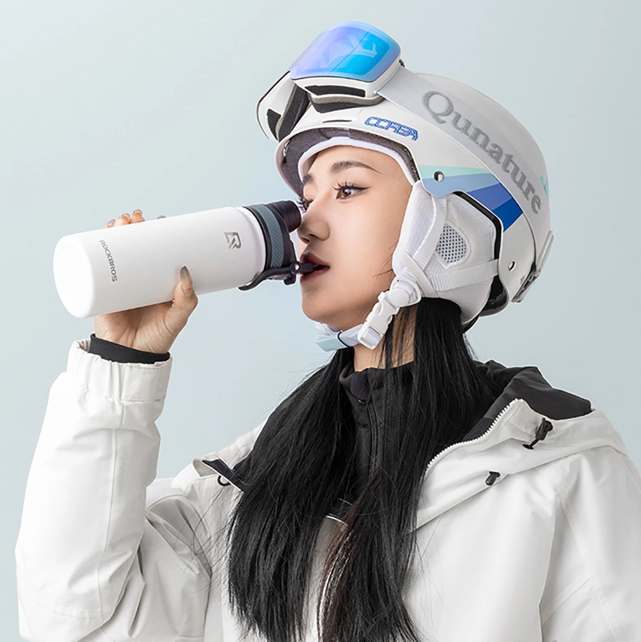 Rockbros 35210029006 Thermo Bottle for Bike Drinks 650 ml - White_14