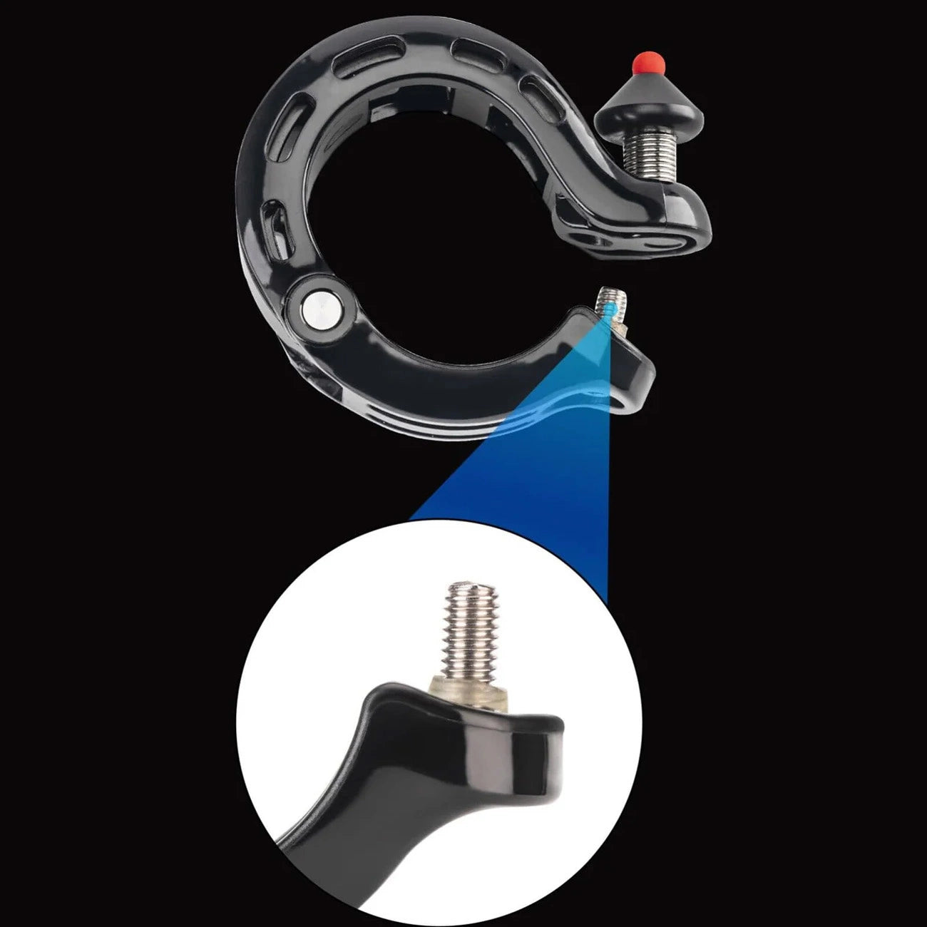 Rockbros 34210028001 Q-shaped bicycle bell - black_6