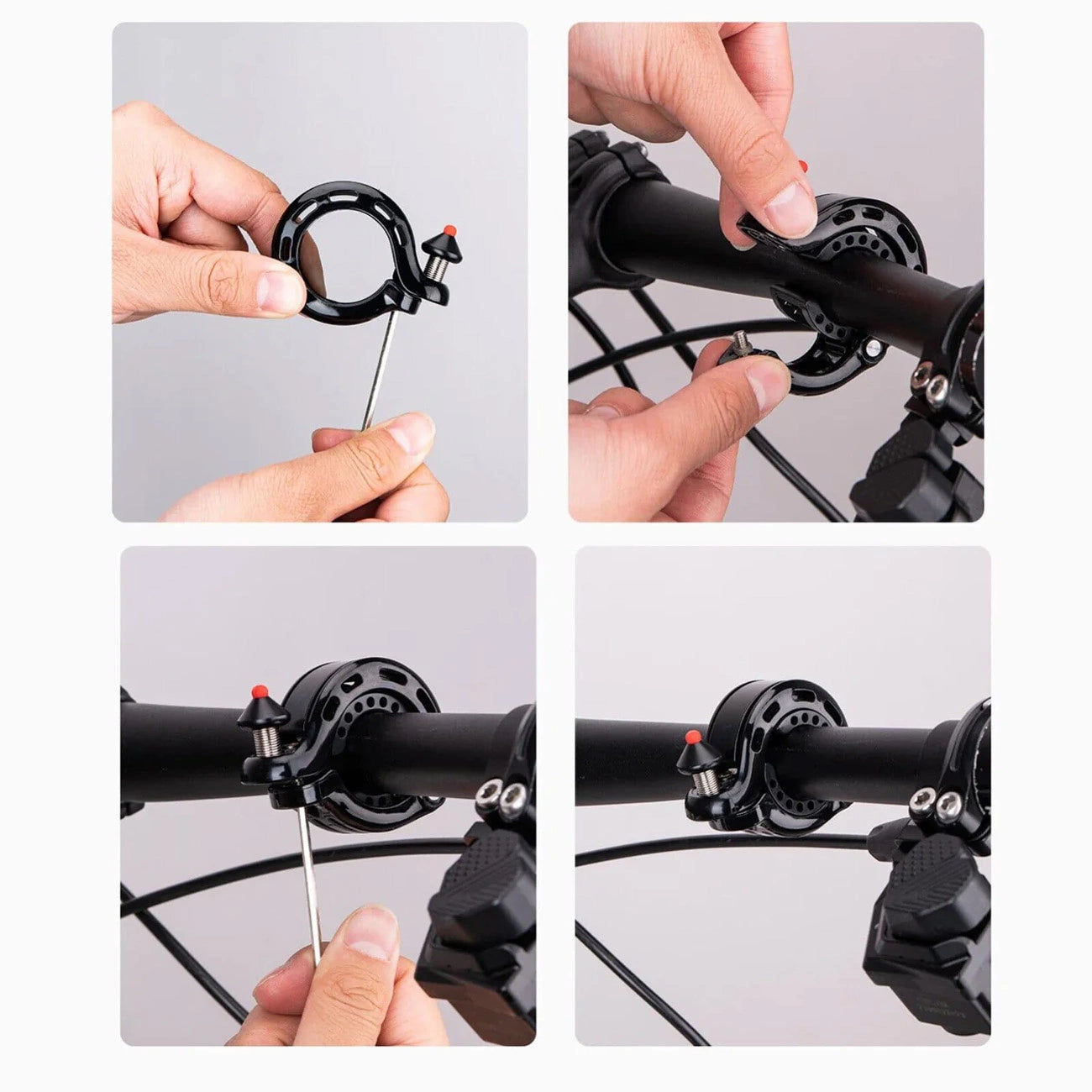 Rockbros 34210028001 Q-shaped bicycle bell - black_7