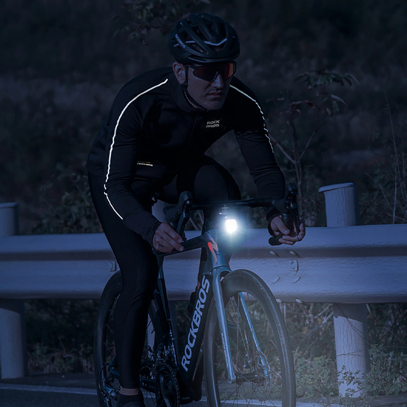 Rockbros 15400002004 long sleeve cycling jersey autumn/winter XL - black_15