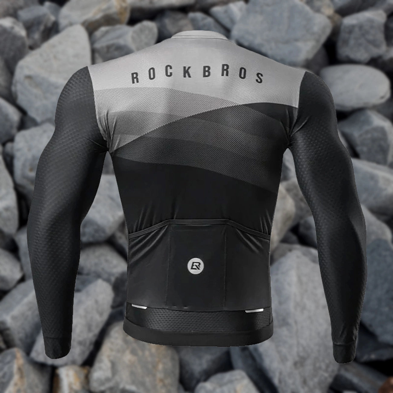 Rockbros cycling jersey 15120009004 long sleeve spring/summer XL - black_9