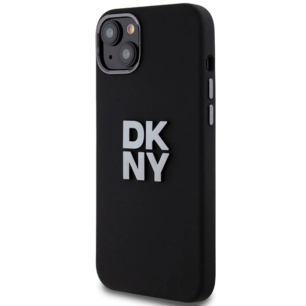 DKNY Liquid Silicone Metal Logo case for iPhone 15 Plus / 14 Plus - black_0