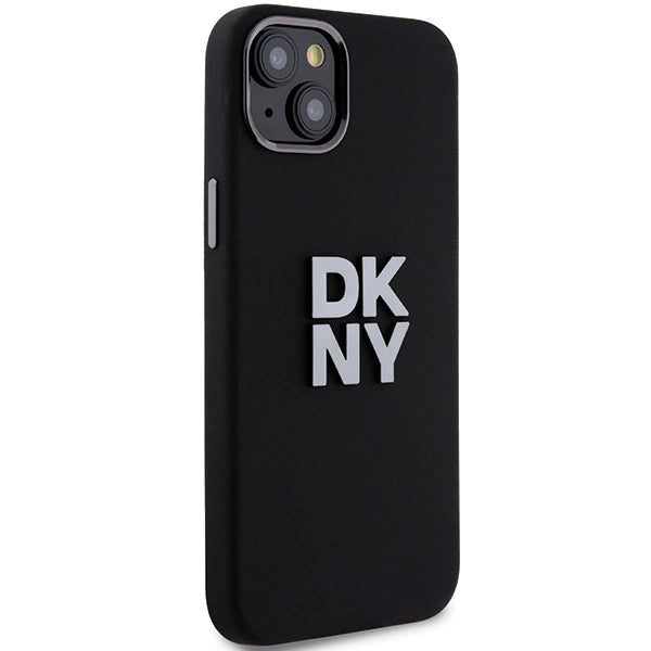 DKNY Liquid Silicone Metal Logo case for iPhone 15 Plus / 14 Plus - black_2
