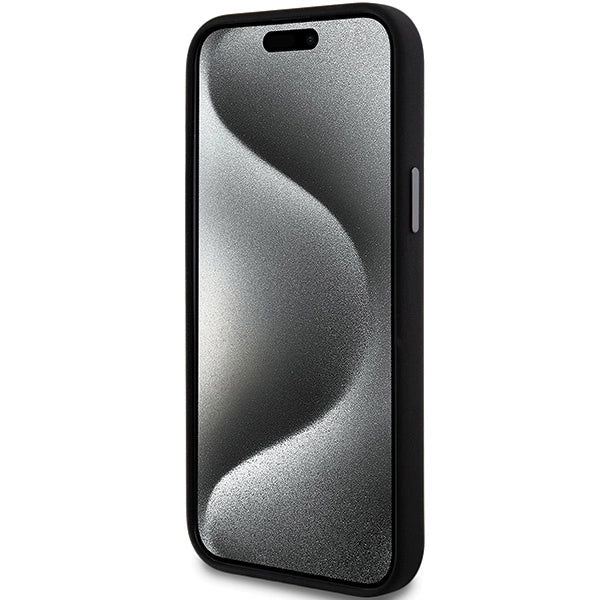 DKNY Liquid Silicone Metal Logo case for iPhone 15 Plus / 14 Plus - black_3