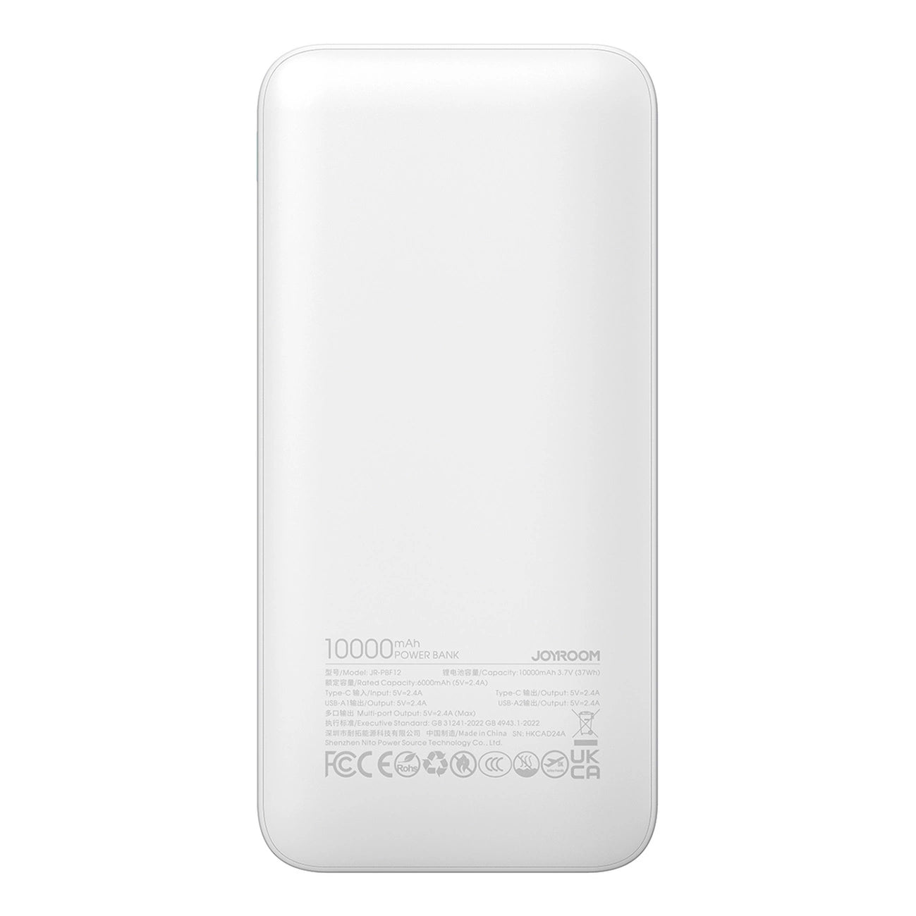 Powerbank Joyroom JR-PBF12 10000mAh 2.4A 2x USB-A 1x USB-C - white_2