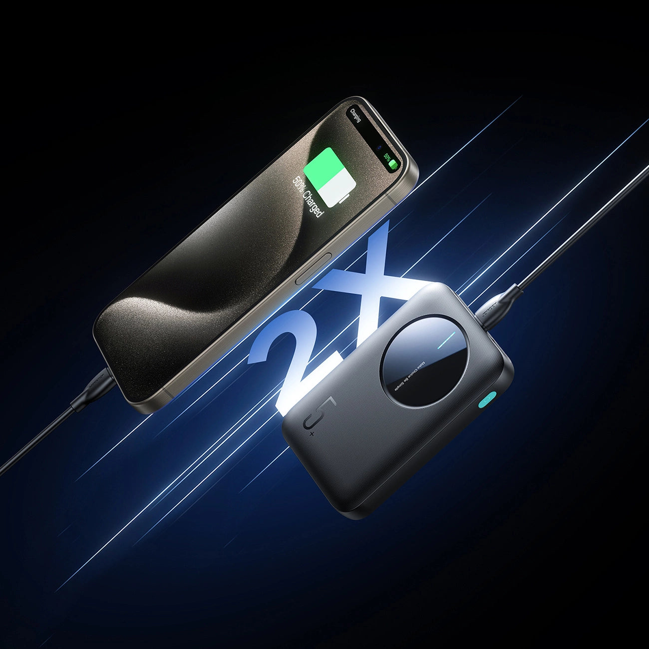 Joyroom Powerbank JR-PBF13; 2.4A LED, 5000mAh (black)_16