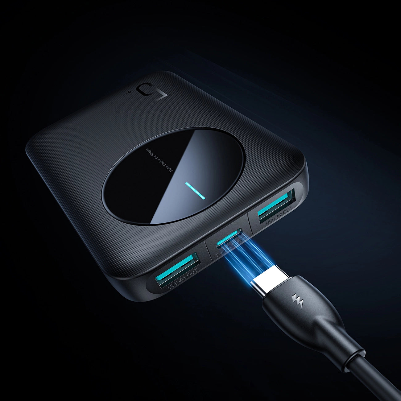 Joyroom Powerbank JR-PBF13; 2.4A LED, 5000mAh (black)_13