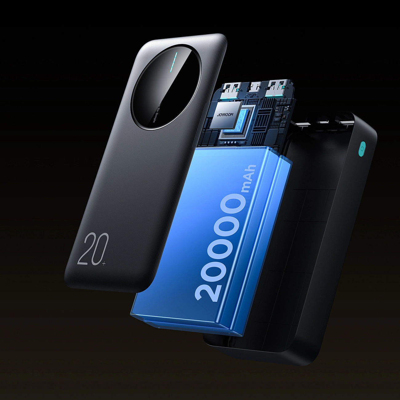 Joyroom Powerbank JR-PBF14 2.4A LED; 20000mAh (black)_17