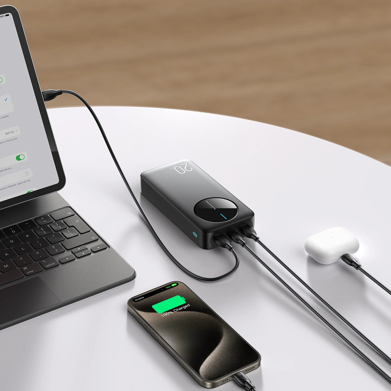 Joyroom Powerbank JR-PBF14 2.4A LED; 20000mAh (black)_14