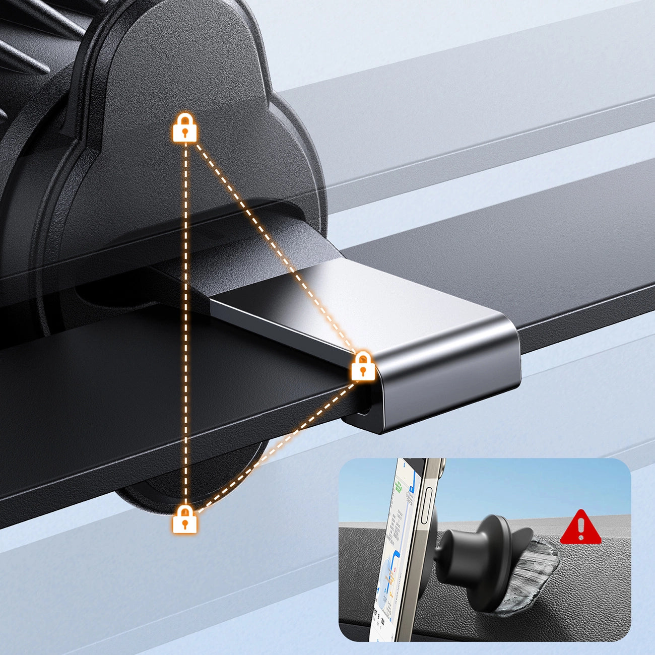 Joyroom JR-ZS406 magnetic car air vent holder - black_11