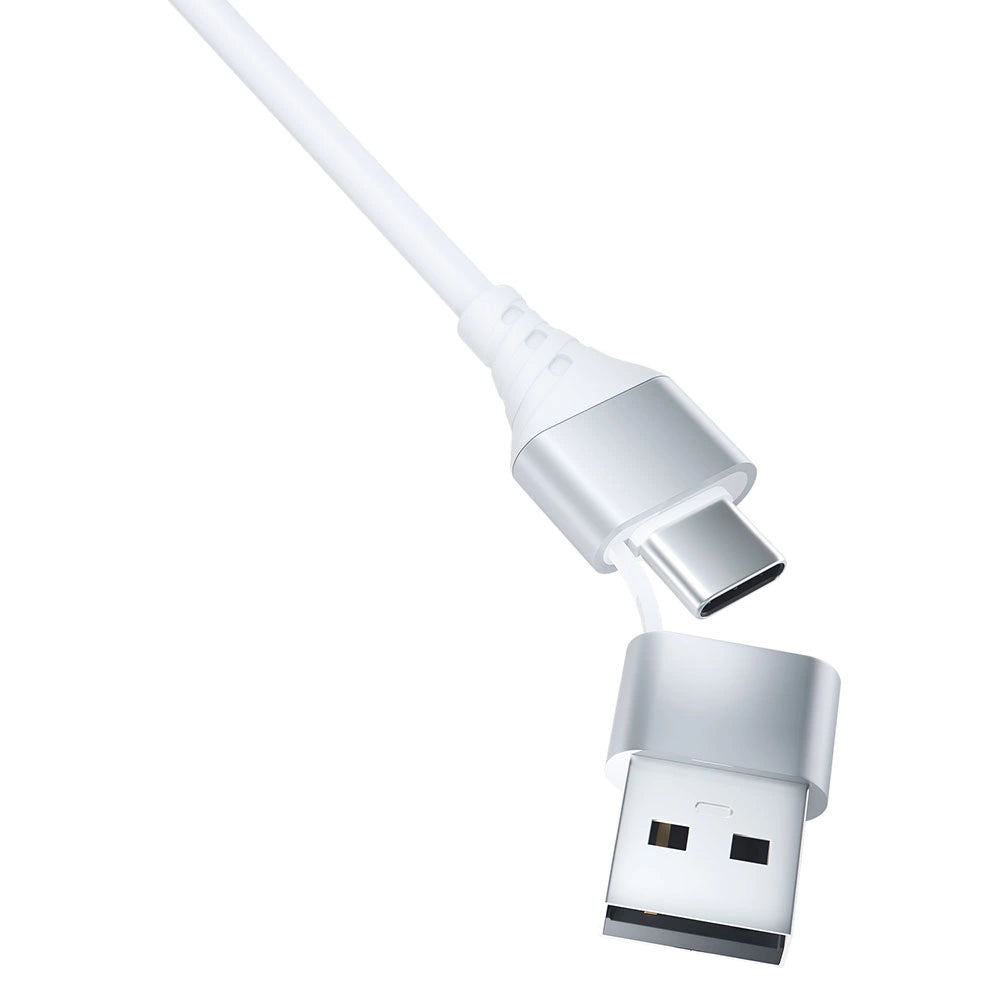 3mk Hyper Cable 3in1 USB-A - USB-C / USB-C - micro USB - Lightning 1.5m - white_4