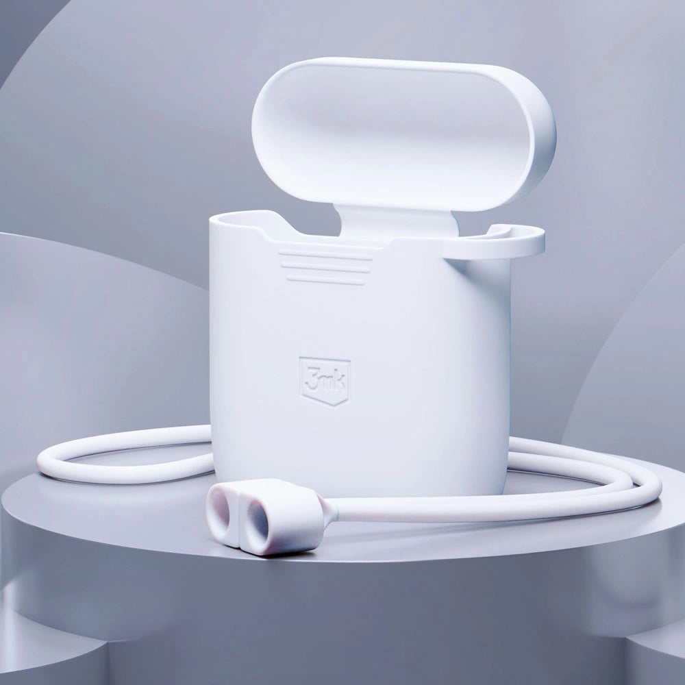 3mk Silicon AirPods Case for AirPods 2 - white_2