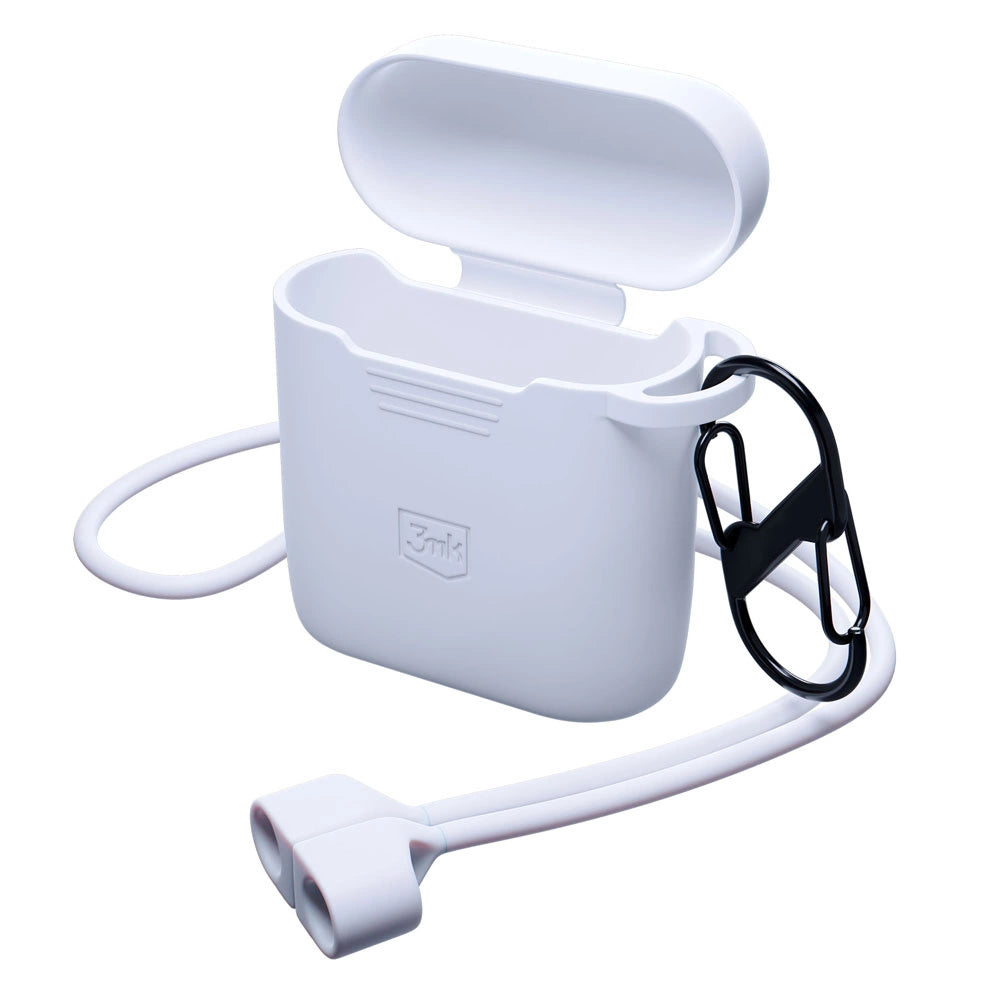 3mk Silicon AirPods Case for AirPods 2 - white_5