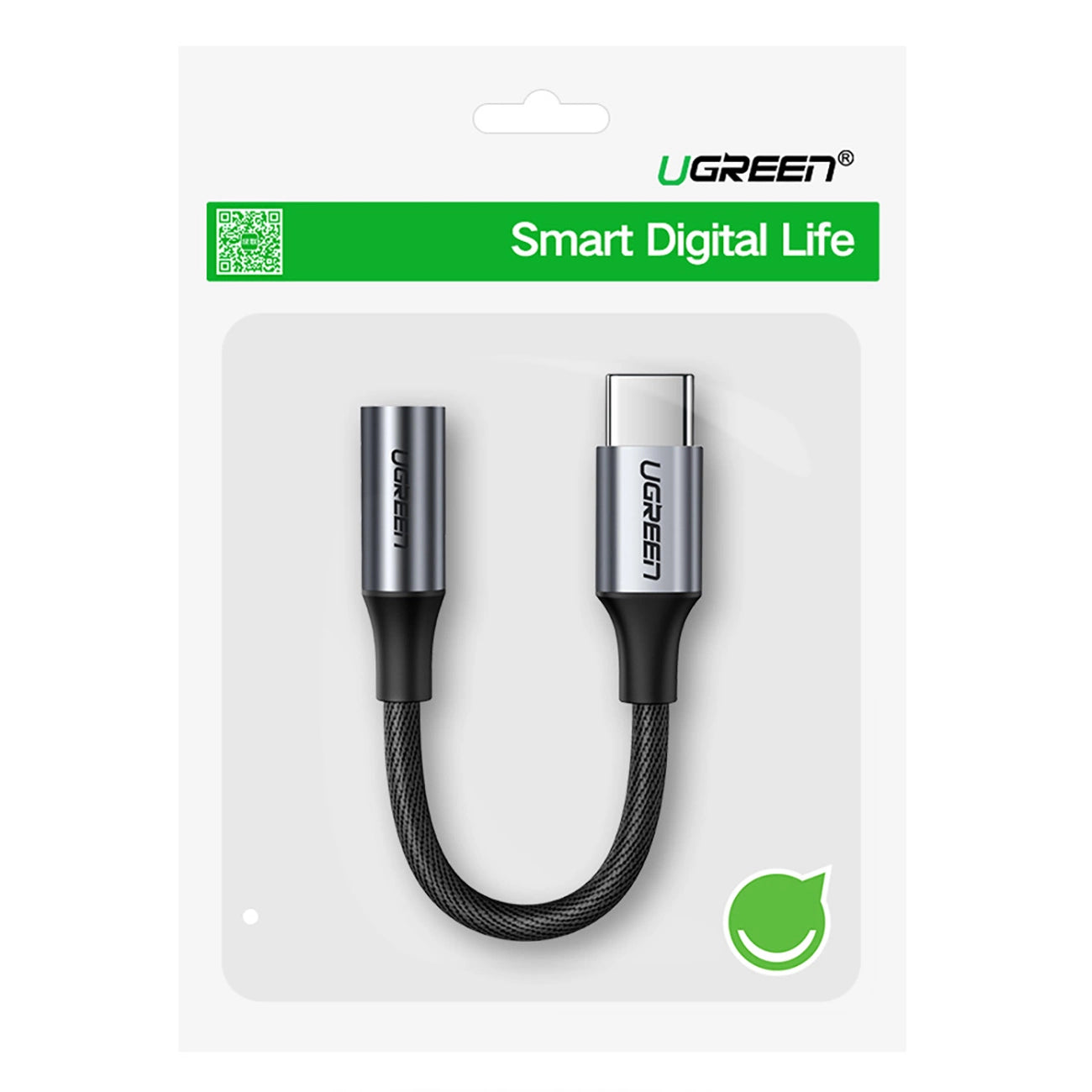 Ugreen AV161 adapter for headphones mini jack 3.5 mm (female) / USB-C (male) 10 cm - gray_2