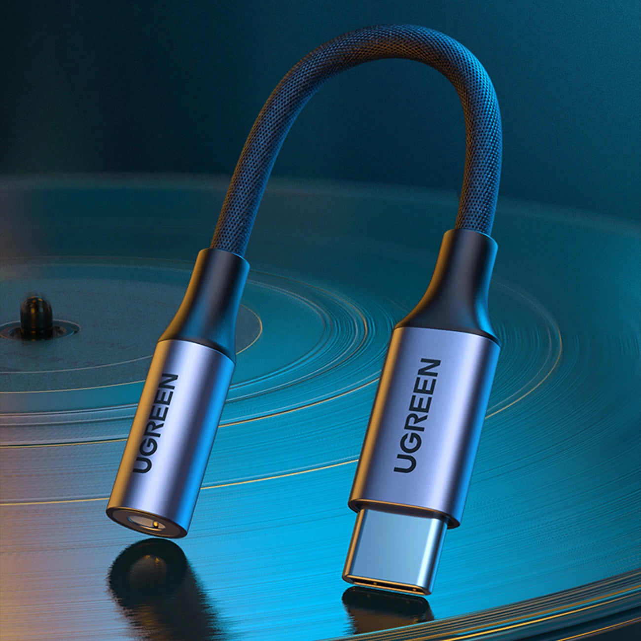Ugreen AV161 adapter for headphones mini jack 3.5 mm (female) / USB-C (male) 10 cm - gray_3