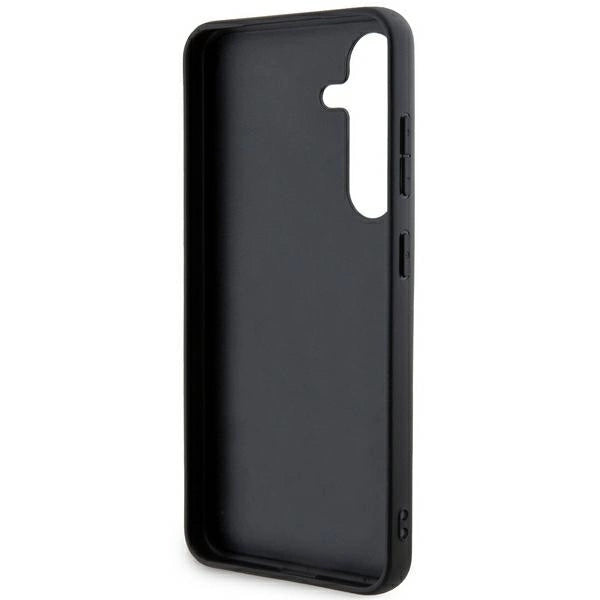 DKNY Leather Mono Stripe & Metal Logo case for Samsung Galaxy S24+ - black_5