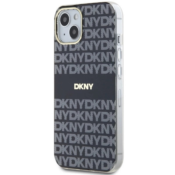 DKNY IML Mono & Stripe MagSafe Case for iPhone 15 Plus / 14 Plus - Black_1