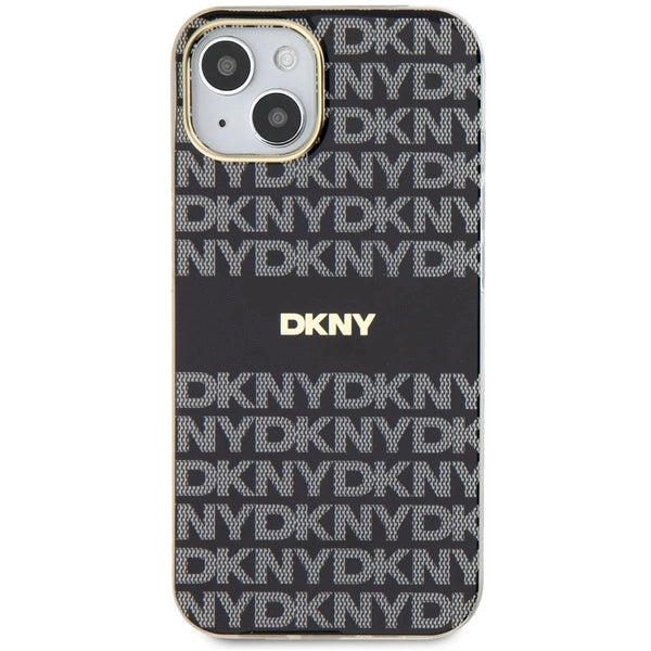 DKNY IML Mono & Stripe MagSafe Case for iPhone 15 Plus / 14 Plus - Black_2
