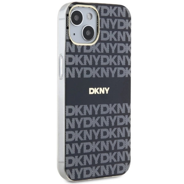 DKNY IML Mono & Stripe MagSafe Case for iPhone 15 Plus / 14 Plus - Black_3