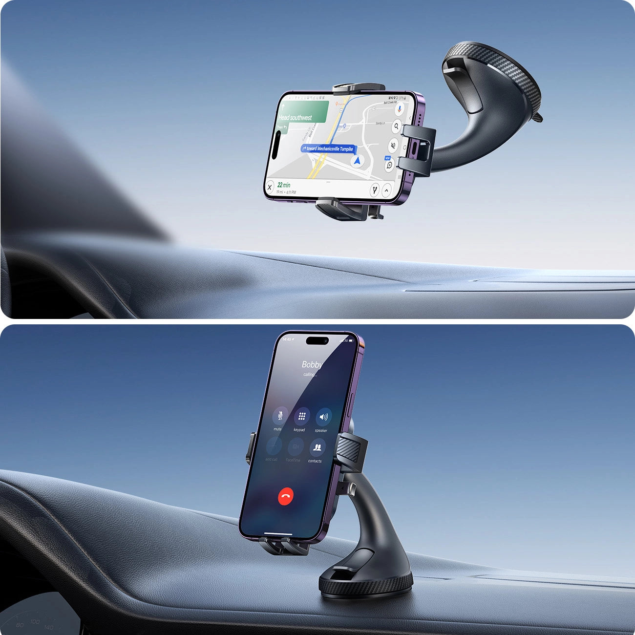 Joyroom JR-OK6 clamp phone holder for glass - black_11