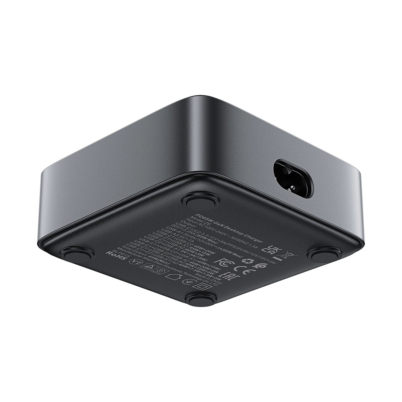 Acefast Z6 Charger Network GaN Desktop 2x USB-A / 2x USB-C PD 65W - Black_2