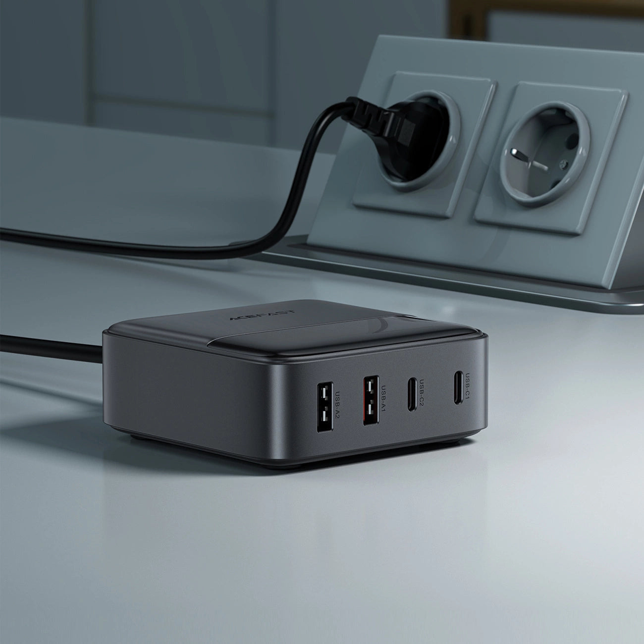 Acefast Z6 Charger Network GaN Desktop 2x USB-A / 2x USB-C PD 65W - Black_6