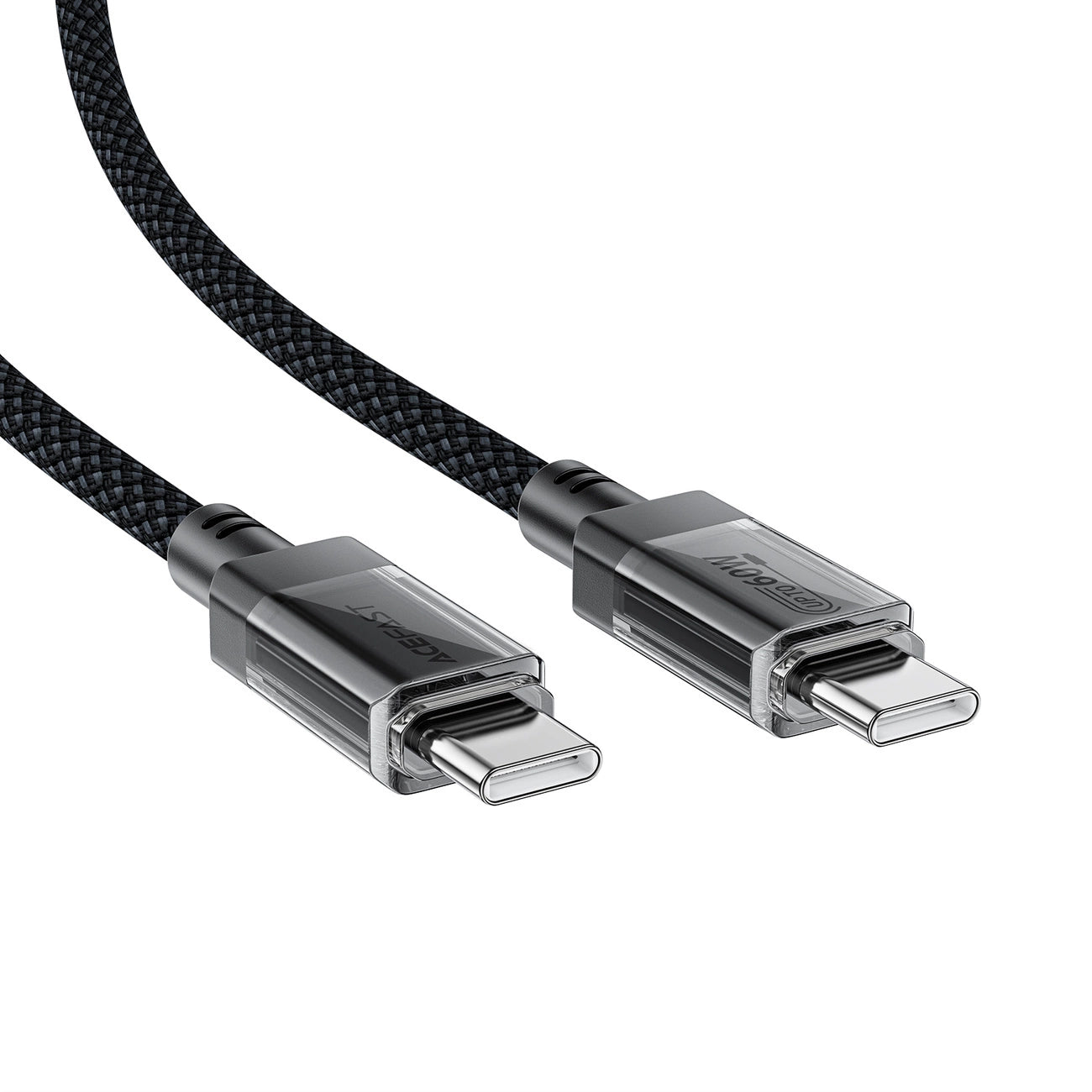 Acefast C12 USB-C / USB-C PD cable 60W 480Mb/with nylon braid - black_2