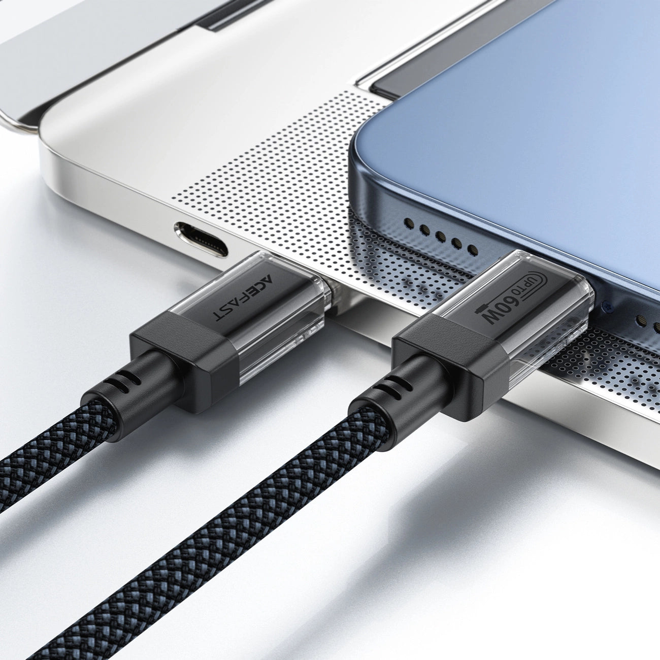 Acefast C12 USB-C / USB-C PD cable 60W 480Mb/with nylon braid - black_4