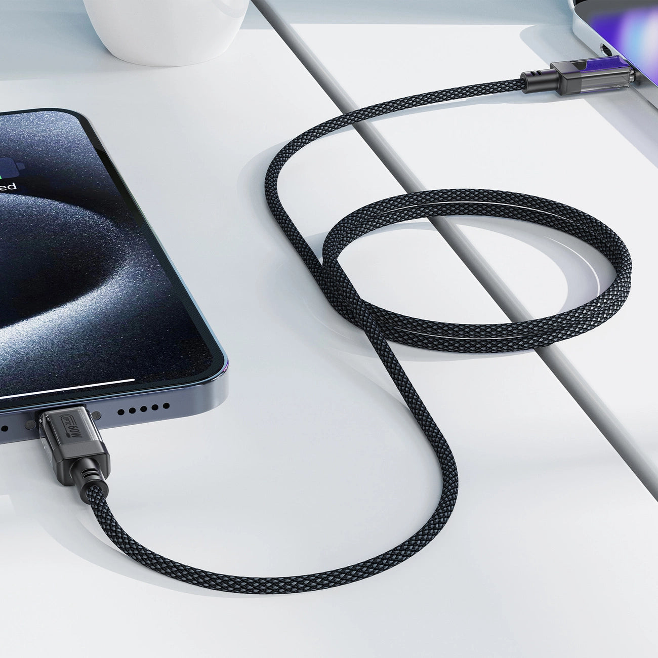 Acefast C12 USB-C / USB-C PD cable 60W 480Mb/with nylon braid - black_5