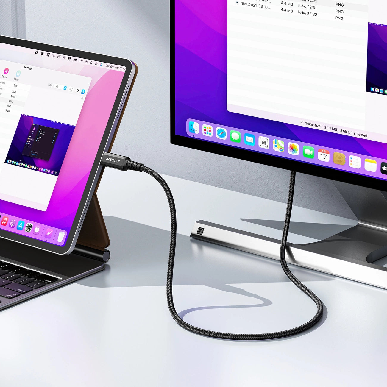 Acefast C1 USB-C/HDMI Video Cable 4K 60Hz HDR 1.8m - Black_4
