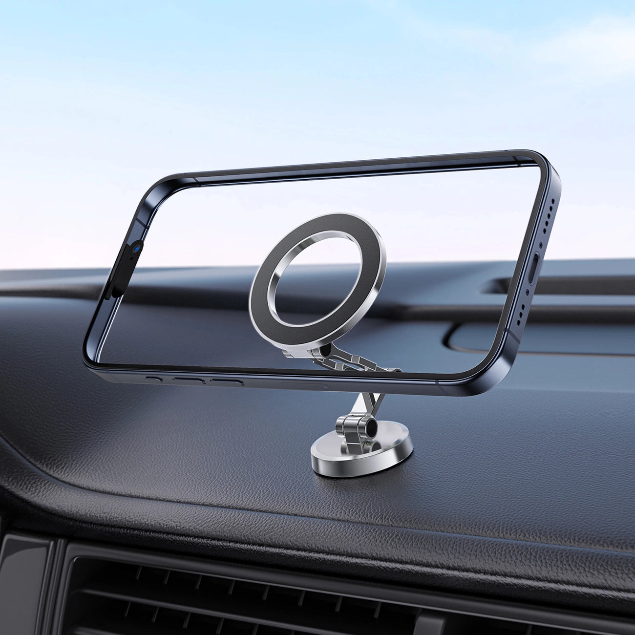 Acefast D20 Magnetic Car Dashboard Phone Holder - Gray_2