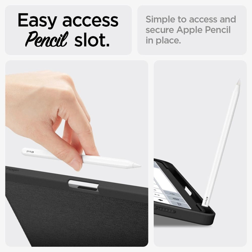 Spigen Urban Fit Case for iPad Air 10.9'' 4/5 2020-2022 / 11.6'' 2024 - Black_15