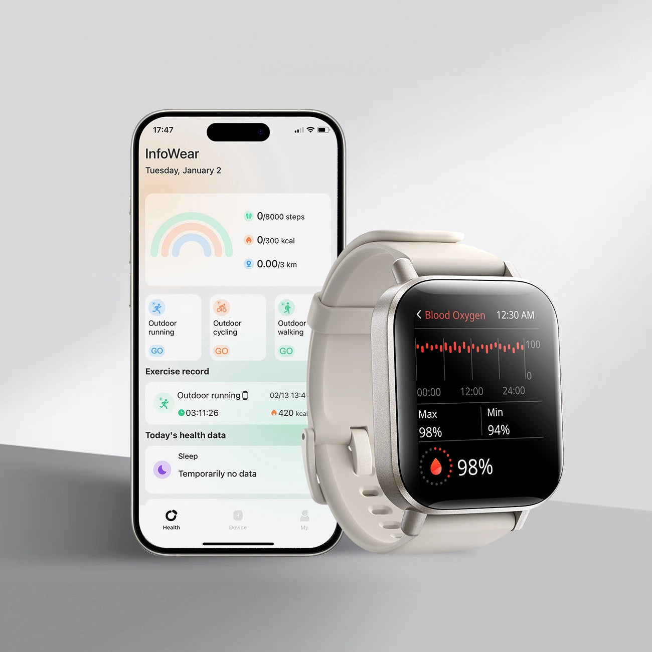 Joyroom Fit-Life JR-FT3S smartwatch with call answering function - titanium color_17