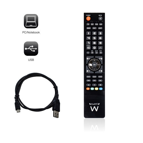Ewent EW1570 mando a distancia DTT, DVD/Blu-ray, Proyector, SAT, STB, Altavoz para barra de sonido, TV, Universal, VCR Botones_4