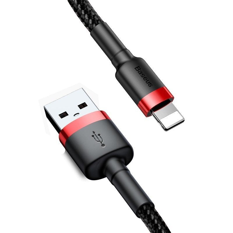 Baseus Cafule USB-A / Lightning 2.4A QC 3.0 cable 0.5 m - black and red_2
