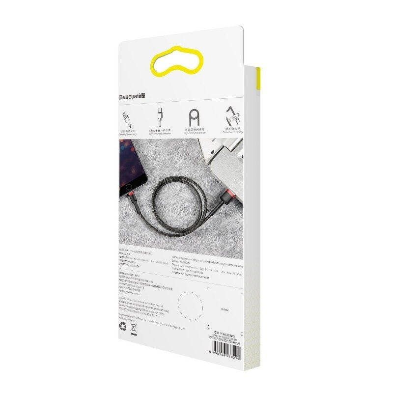 Baseus Cafule USB-A / Lightning 2.4A QC 3.0 cable 0.5 m - black and red_19