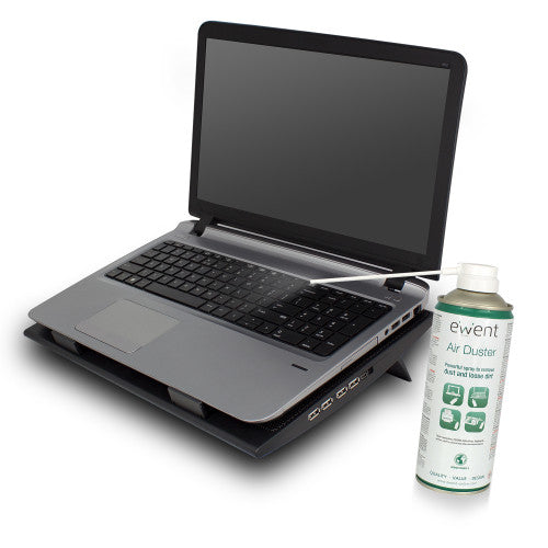 Ewent EW5601 kit de limpieza para computadora Lugares difíciles de alcanzar Limpiador de aire comprimido para limpieza de equipos 400 ml_3