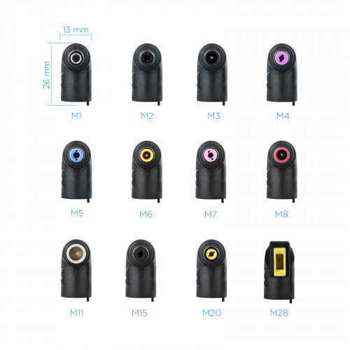 Cargador de Portátil TooQ TQLC-90BS02AT/ 90W/ Automático/ 12 Conectores/ Voltaje 12-20V/ 1 USB_2