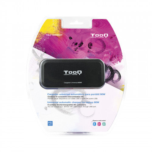 Cargador de Portátil TooQ TQLC-90BS02AT/ 90W/ Automático/ 12 Conectores/ Voltaje 12-20V/ 1 USB_6