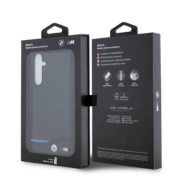 BMW Leather Carbon case for Samsung Galaxy A55 - black_7