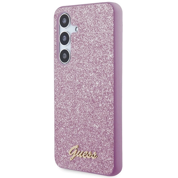 Guess Glitter Script case for Samsung Galaxy S24+ - purple_1