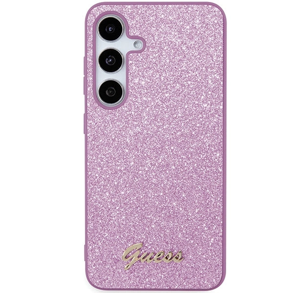 Guess Glitter Script case for Samsung Galaxy S24+ - purple_2