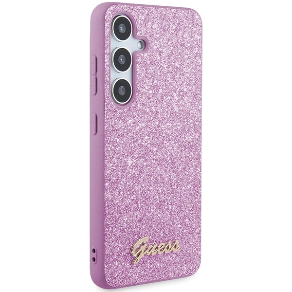 Guess Glitter Script case for Samsung Galaxy S24+ - purple_3