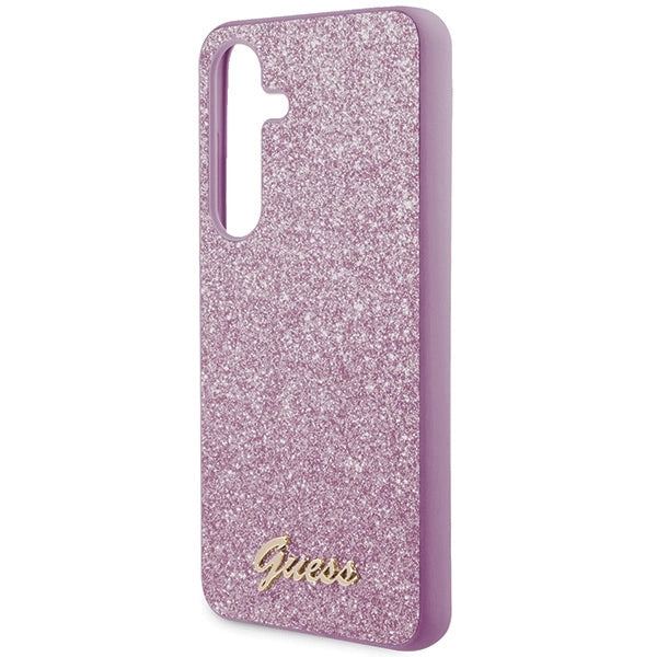 Guess Glitter Script case for Samsung Galaxy S24+ - purple_5