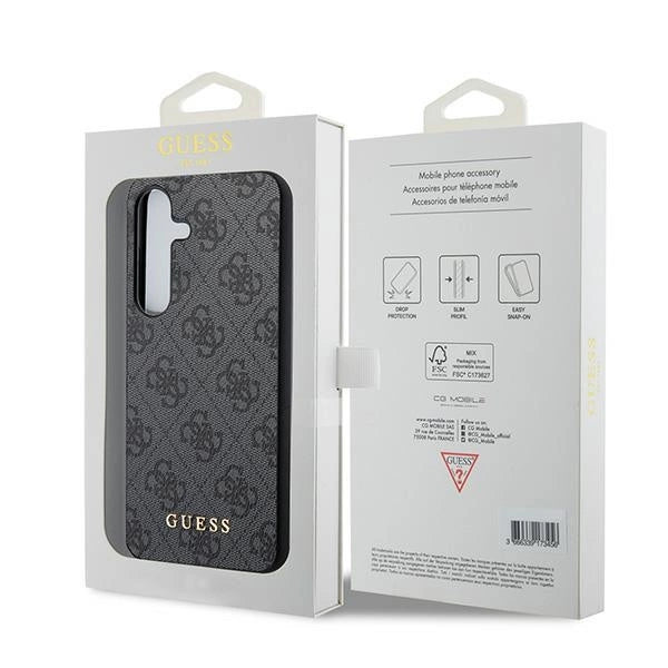 Guess 4G Metal Gold Logo case for Samsung Galaxy A35 - black_7