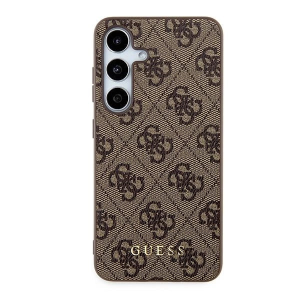 Guess 4G Metal Gold Logo case for Samsung Galaxy A55 - brown_2
