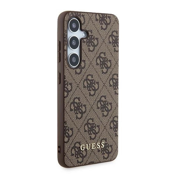 Guess 4G Metal Gold Logo case for Samsung Galaxy A55 - brown_3