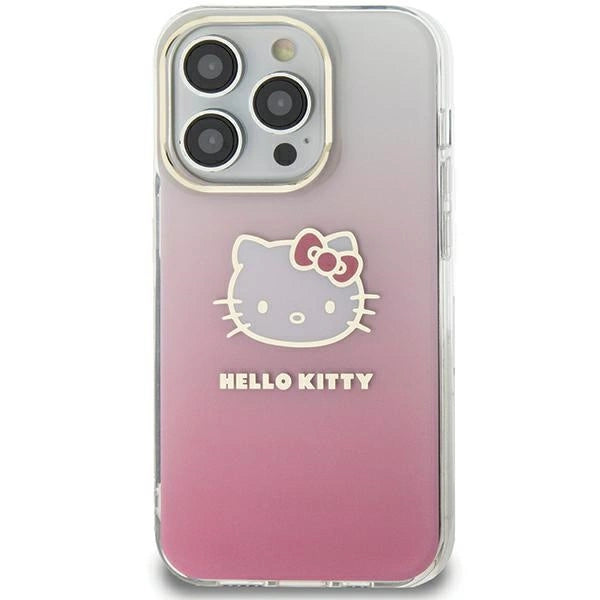 Hello Kitty IML Gradient Electrop Kitty Head case for Samsung Galaxy A55 - pink_0