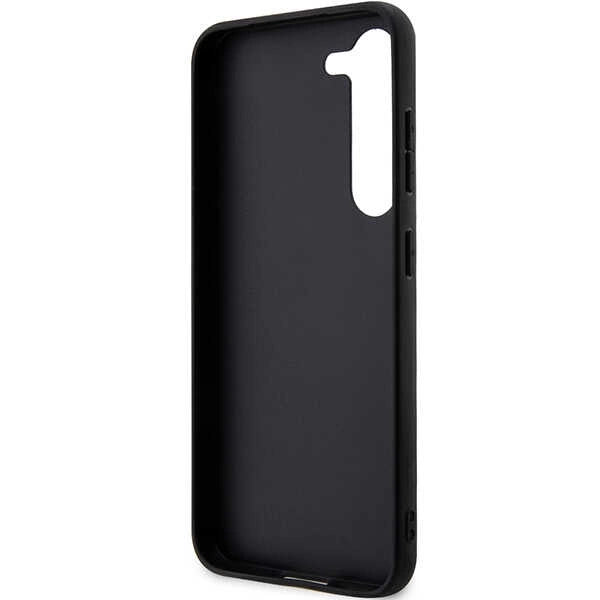 Karl Lagerfeld Saffiano Mono Metal Logo case for Samsung Galaxy S24+ - black_6